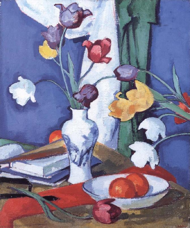 Samuel John Peploe Tulips and Fruit Spain oil painting art